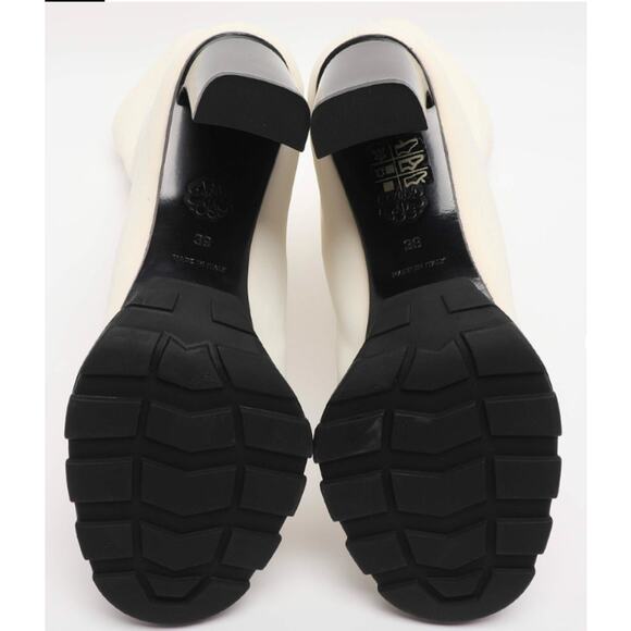 Alexander McQueen White Neoprene Slim Tread Boots Scuba Booties 37.5 NIB 1,090 - Picture 5 of 7